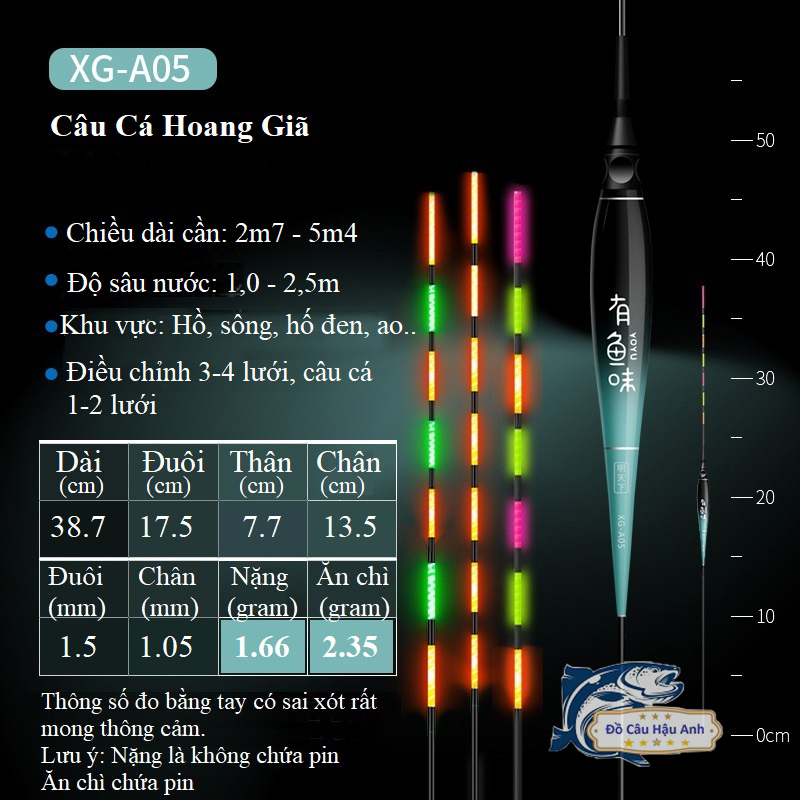 Phao Câu Đài Đổi Màu Tiểu Phượng Hoàng Phao Câu Cá Nano Chuyên Dụng Ngày Đêm Cao Cấp PC9