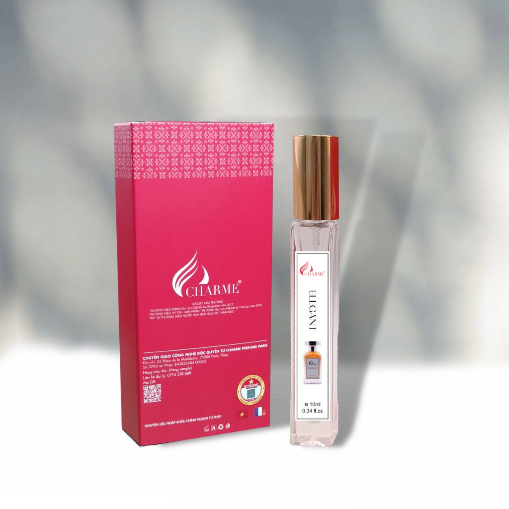 Nước hoa nam lưu hương lâu Charme Elegant 10ml chai Test mini hương biển hiện đại và nam tính dành cho phái mạnh