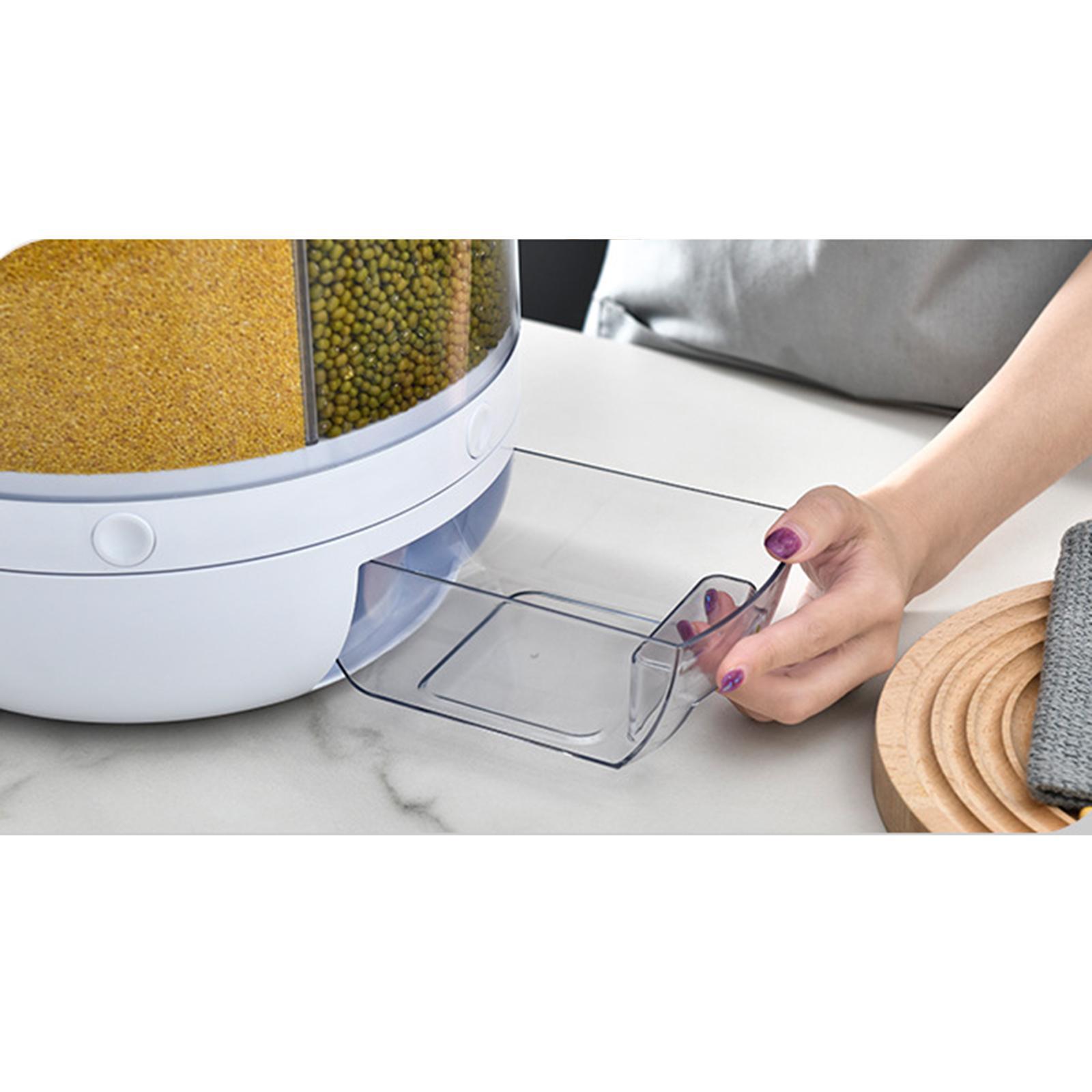 10KG Household Rice Grains Sealed Transparent Storage Box Moisture-proof