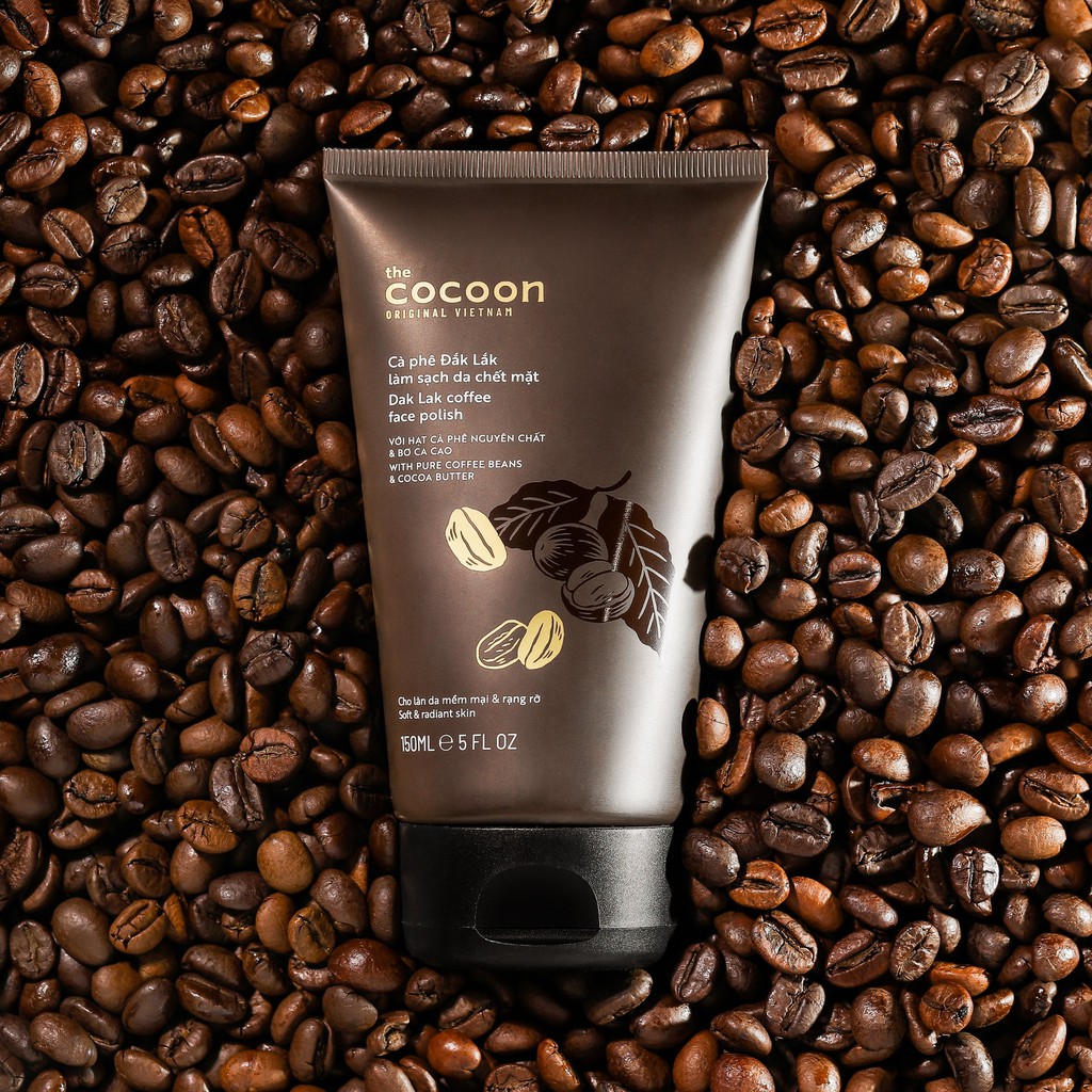 Cà phê Đắk Lắk làm sạch da chết mặt Cocoon (Dak Lak coffee face polish) 150ml