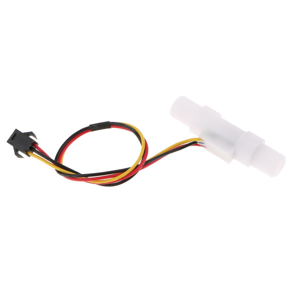 Có Dây Cảm Biến Lưu Lượng Đo G1 ''Nhựa Hiệu Ứng Hall Nước Lỏng Công Tắc Dòng Chảy Nhanh 0.3-3L/ min