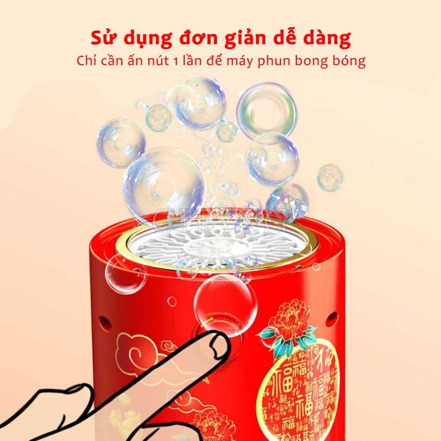 Máy Bắn Bong Bóng Có Nhạc, Đèn Led Cực Sáng, Kèm Nhạc - Gia dụng Quyết Thu