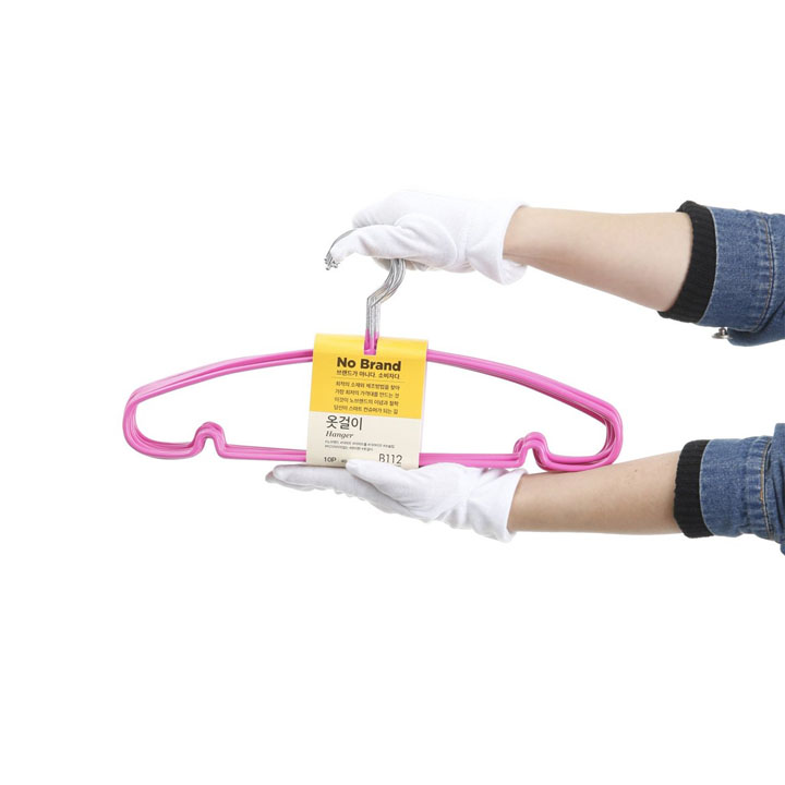 Móc Quần Áo Bọc Nhựa Chống Trượt No Brand 10 Cái