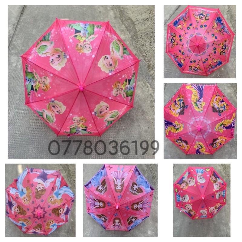 Dù bé gái họa tiết hoạt hình công chúa siêu xinh