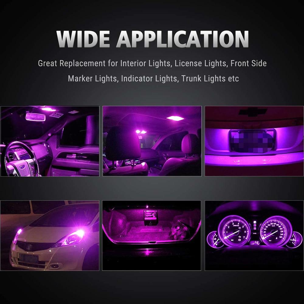 10 Bóng Đèn Led T10 w5w 2825 Cho Xe Hơi
