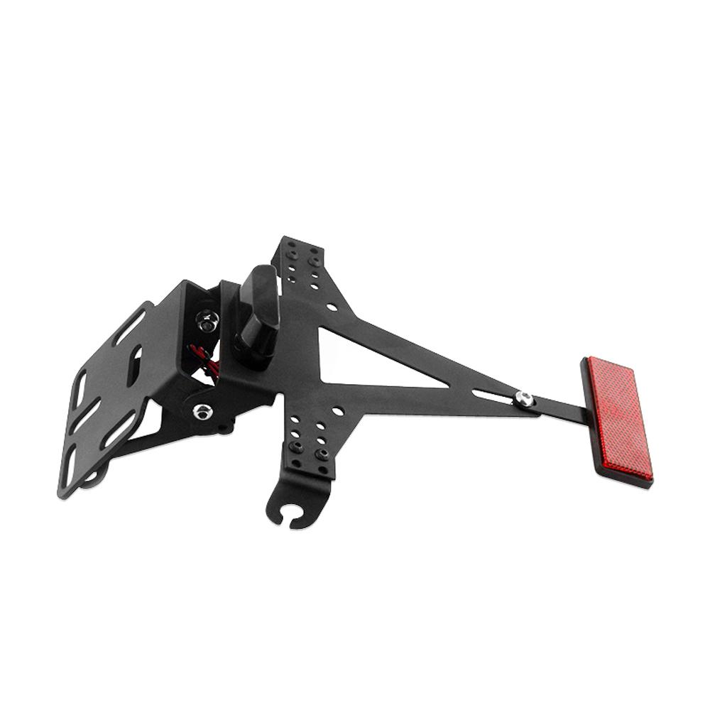 Motorcycle Adjustable Angle License Plate Frame Motorcycle License Plate Holder Metal Bracket for Motorcycle License Plate