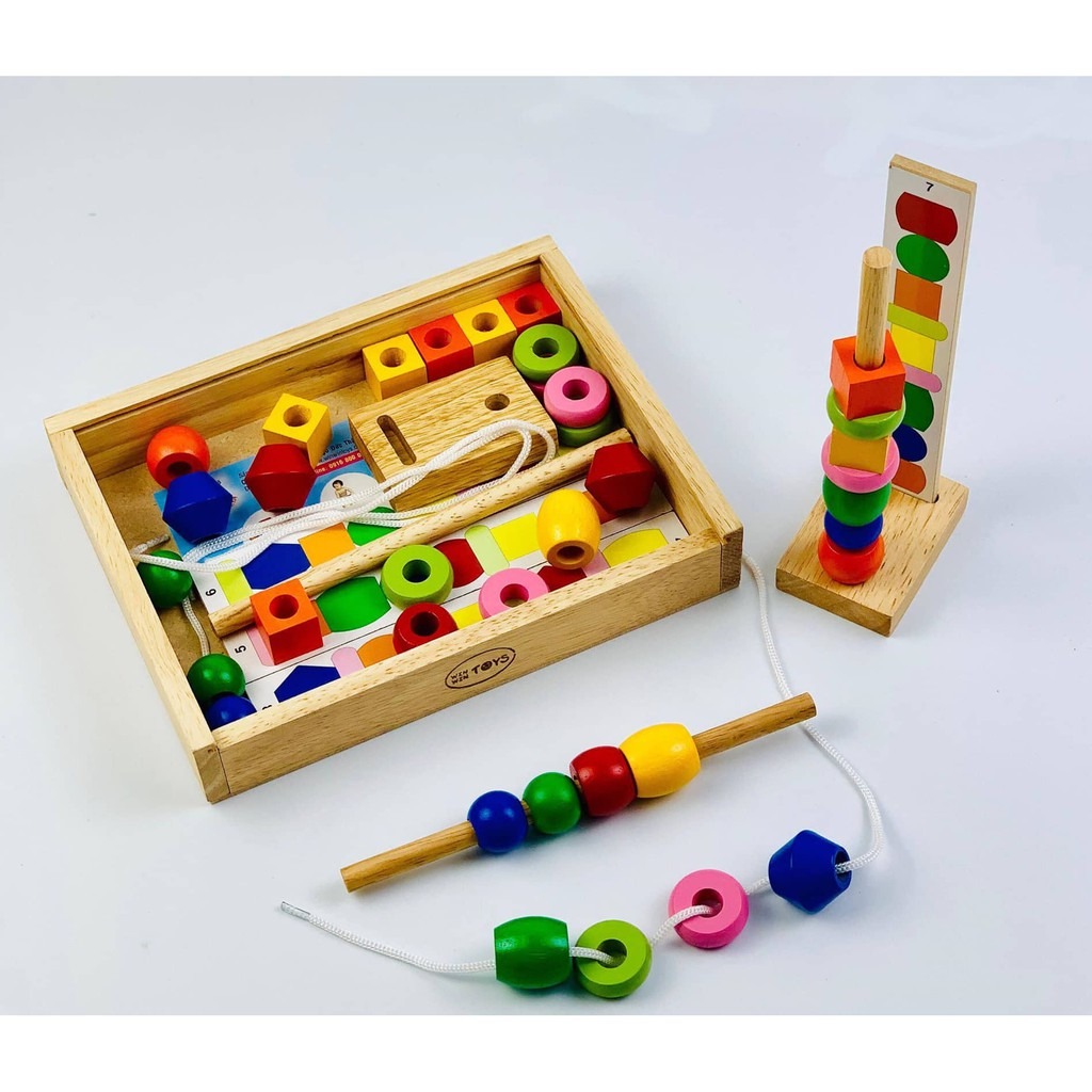 Đồ Chơi Gỗ BK TOTECH: Xếp Chuỗi Hạt - Winwintoys