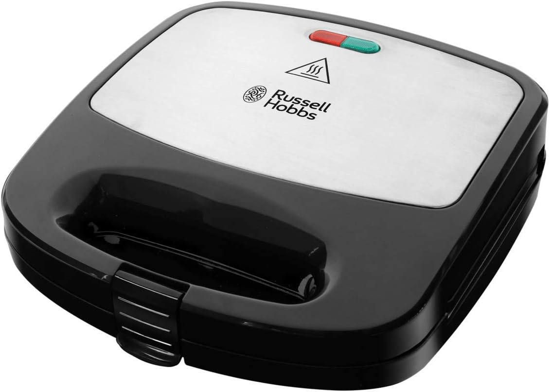 Máy Nướng Bánh Mì Hotdog, Waffle, Sandwich Tam Giác 3 Trong 1 Russell Hobbs 24540-56 Fiesta 750W 2 Phần - Hàng Chính Hãng Nhập Khẩu