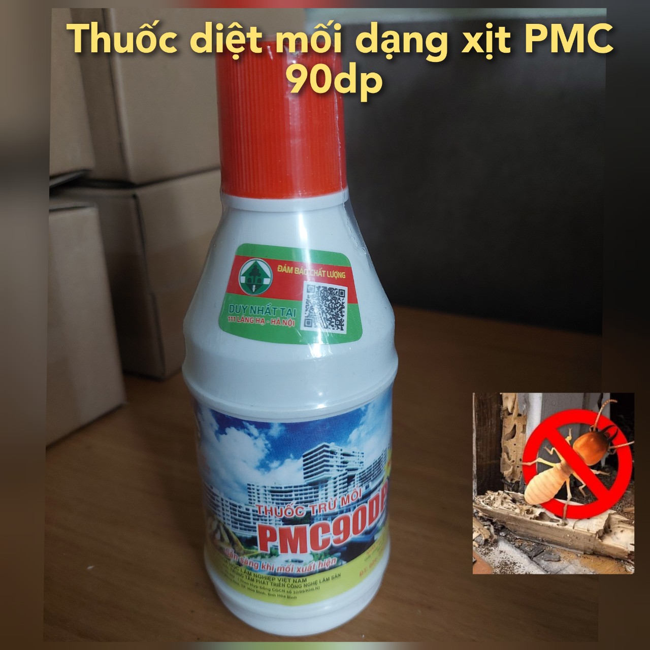 Thuốc diệt mối dạng bột xịt PMC 90 loại tốt - nên mua kèm hộp nhử mối để hiệu quả tối ưu nhất