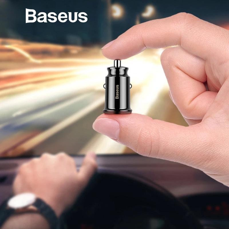 Bộ tẩu sạc đa năng dùng cho xe hơi Baseus Grain Mini