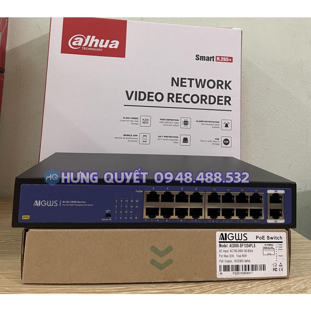 Switch Poe Bộ chia mạng 4 Cổng AI ONV (4+2 Uplink) - 8 Cổng (8+2 Uplink) 16 + 2 sử dụng dây cáp 4 lõi khoảng cách 150m