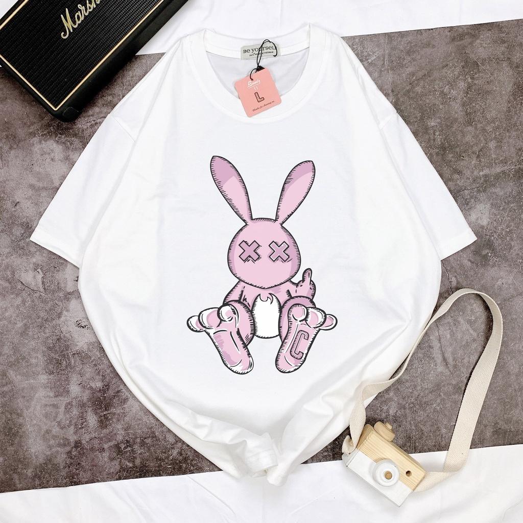 Áo thun tay ngắn Be Yourself unisex size M L XL - THỎ BAD RABBIT XX C