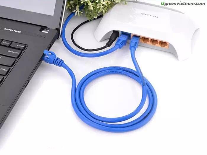 Ugreen UG11203NW102TK 3M Màu xanh Cáp mạng LAN CAT6 UPT - HÀNG CHÍNH HÃNG