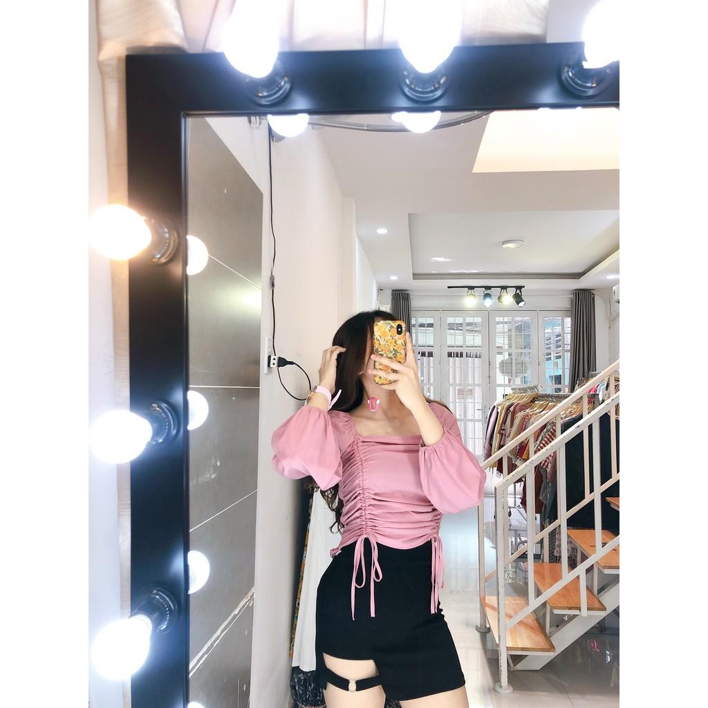 [] LADIE - ÁO RÚT NGỰC BO CHUN