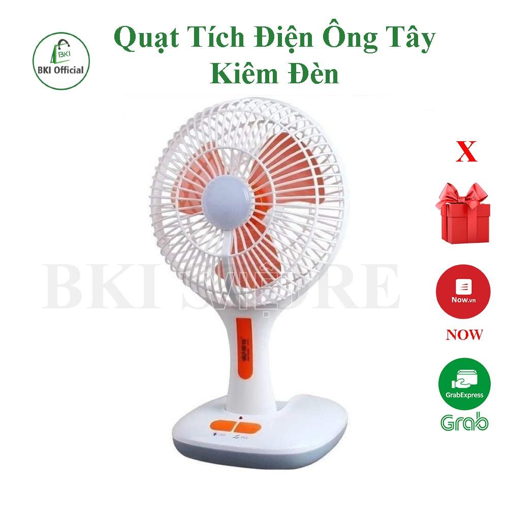 Quạt kiêm đèn tích điện ông tây 2 in 1 - QONGTAY