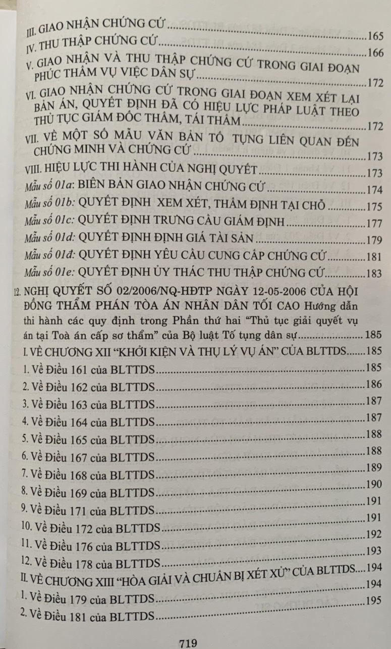 Hệ thống các nghị quyết của Hội đồng Thẩm phán Tòa án nhân dân tối cao về dân sự và tố tụng dân sự từ 1990-2023