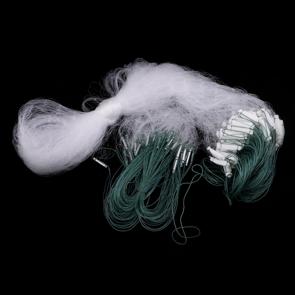 Trammel Fishing Net With Float Fish Trap Mesh Gill All Size Hole Size 4x4cm