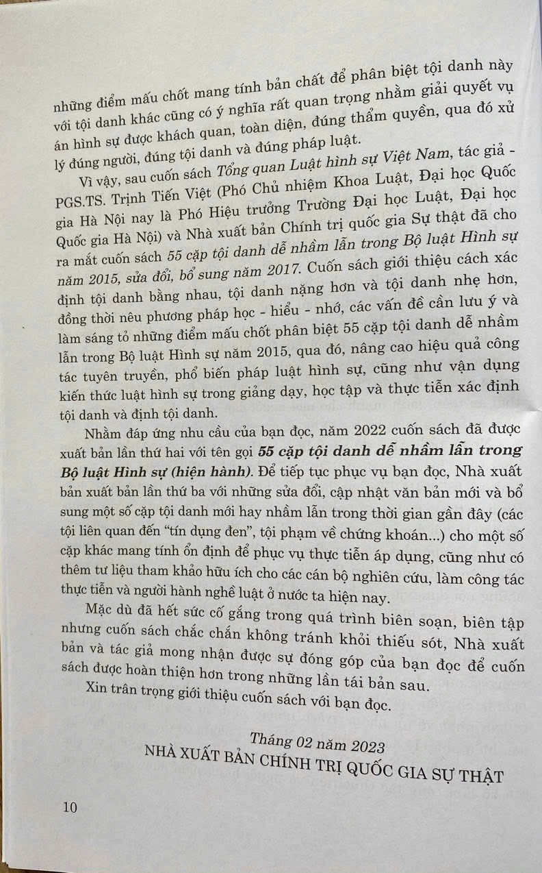 55 Cặp Tội Danh Dễ Nhầm Lẫn Trong Bộ Luật Hình Sự