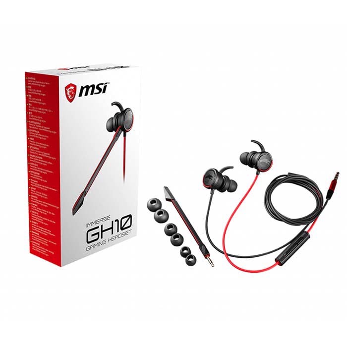 Tai nghe gaming có dây MSI Immerse GH10 S37-2100952-D22 Hàng chính hãng