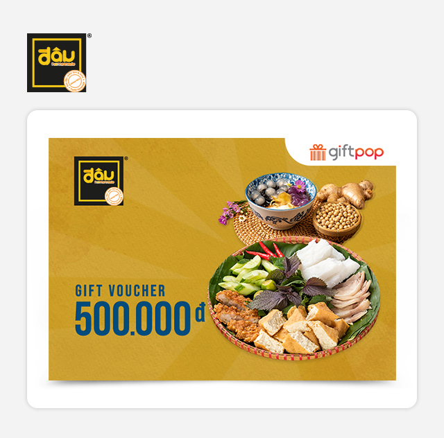 Evoucher Phiếu Quà Tặng Đậu Homemade 500K