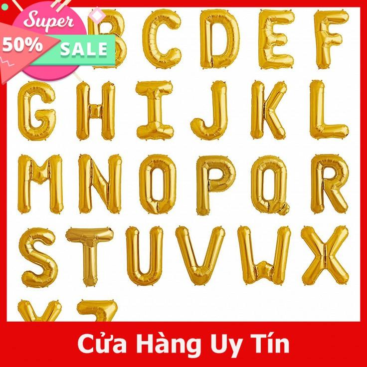 BÓNG CHỮ SINH NHẬT - BÓNG NHÔM SINH NHẬT - BÓNG CHỮ CÁI - BÓNG BAY SINH NHẬT MÀU VÀNG, TRẮNG, XANH, ĐỎ GIÁ RẺ, SIZE LỚN