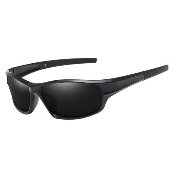 5xCycling Polarized Goggles Bike Outdoor Sports Anti-UV Sunglasses Black