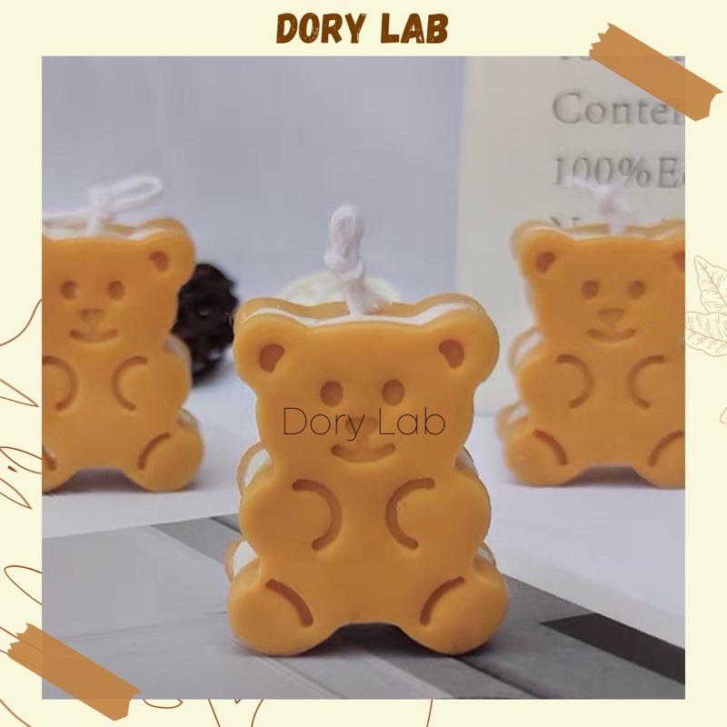 Nến Thơm Bánh Gấu Kẹp 3 Lớp Nhiều Màu Sắc, Phụ Kiện Decor - Dory Lab