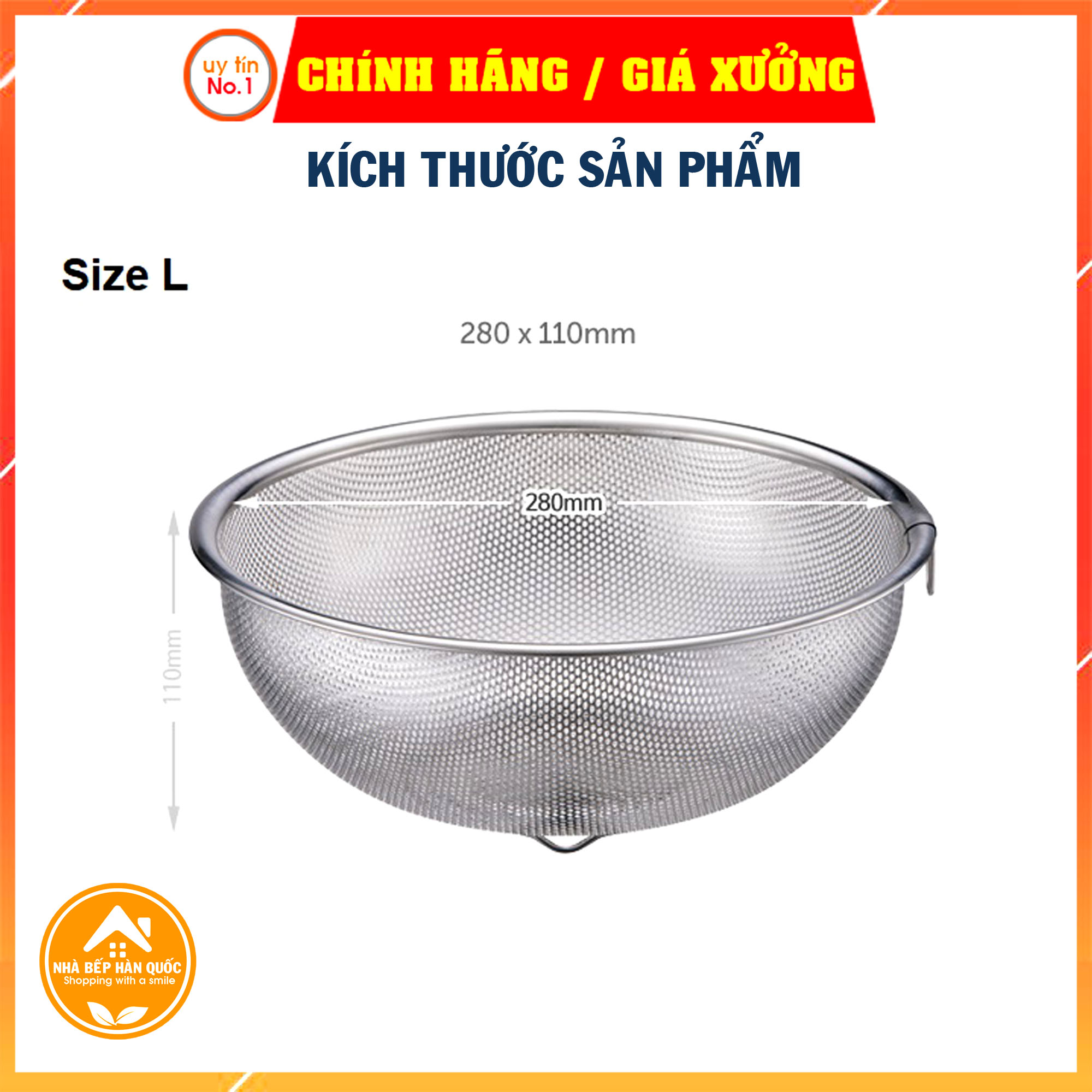 Rổ inox Punching Hole Lock&amp;Lock chính hãng MIXA1251 (25.5cm) và MIXA1281 (28.5cm