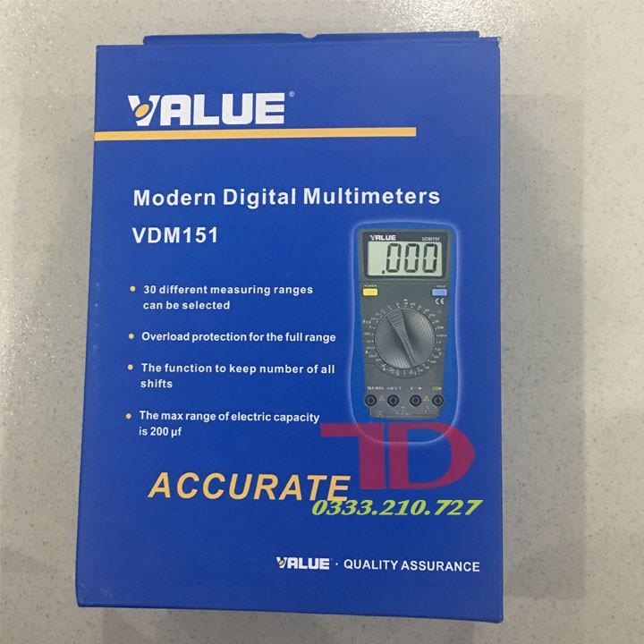 Đồng hồ vạn năng VALUE VDM151