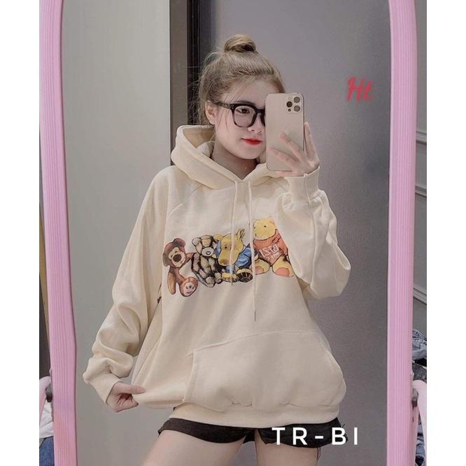 Áo hoodie 4 gấu ngồi H2A