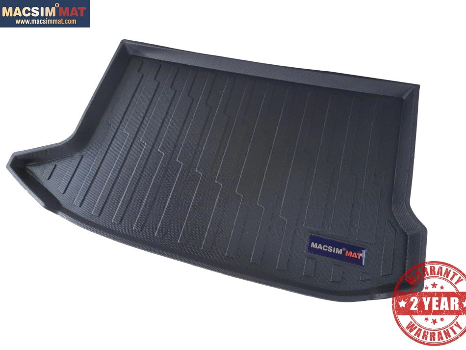 Thảm lót cốp xe ô tô Hyundai Kona 2018-đến nay nhãn hiệu Macsim chất liệu TPV màu đen hàng loại 2