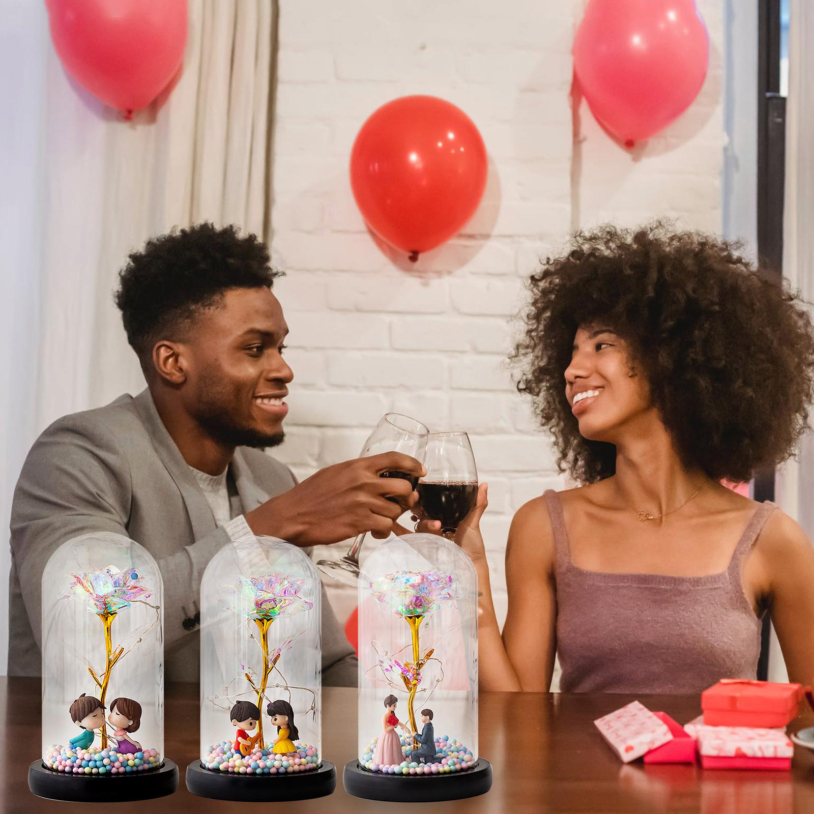 Đèn Led Hoa Hồng Trong Thủy Tinh Có Thể Làm Quà Tặng Mẹ Hoặc Bạn Gái