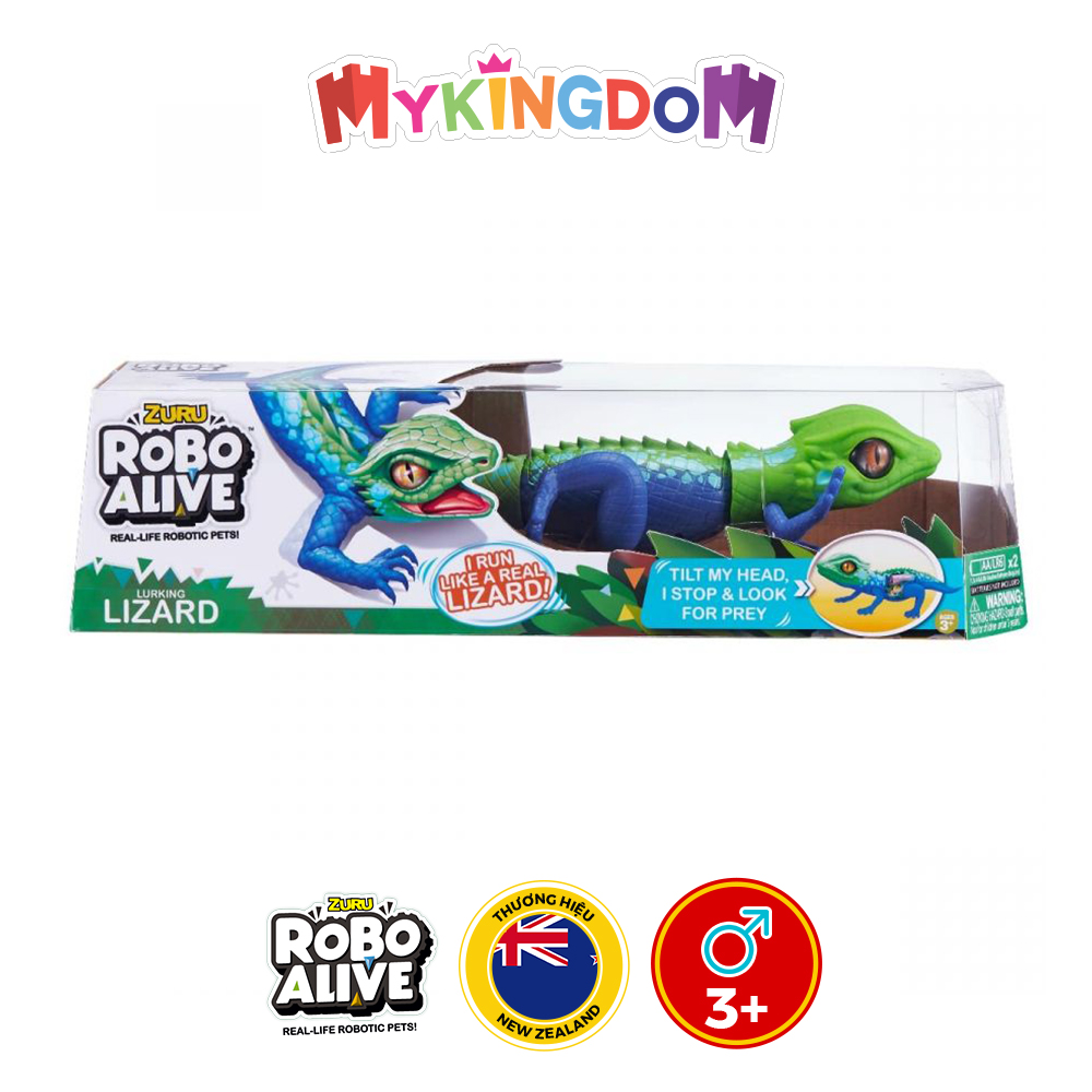 Đồ chơi ROBO ALIVE Thằn lằn tinh nghịch_Xanh 25234/GRE