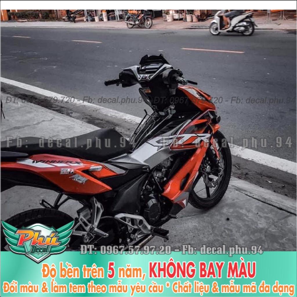 Tem rời Winner X GTR cam đen