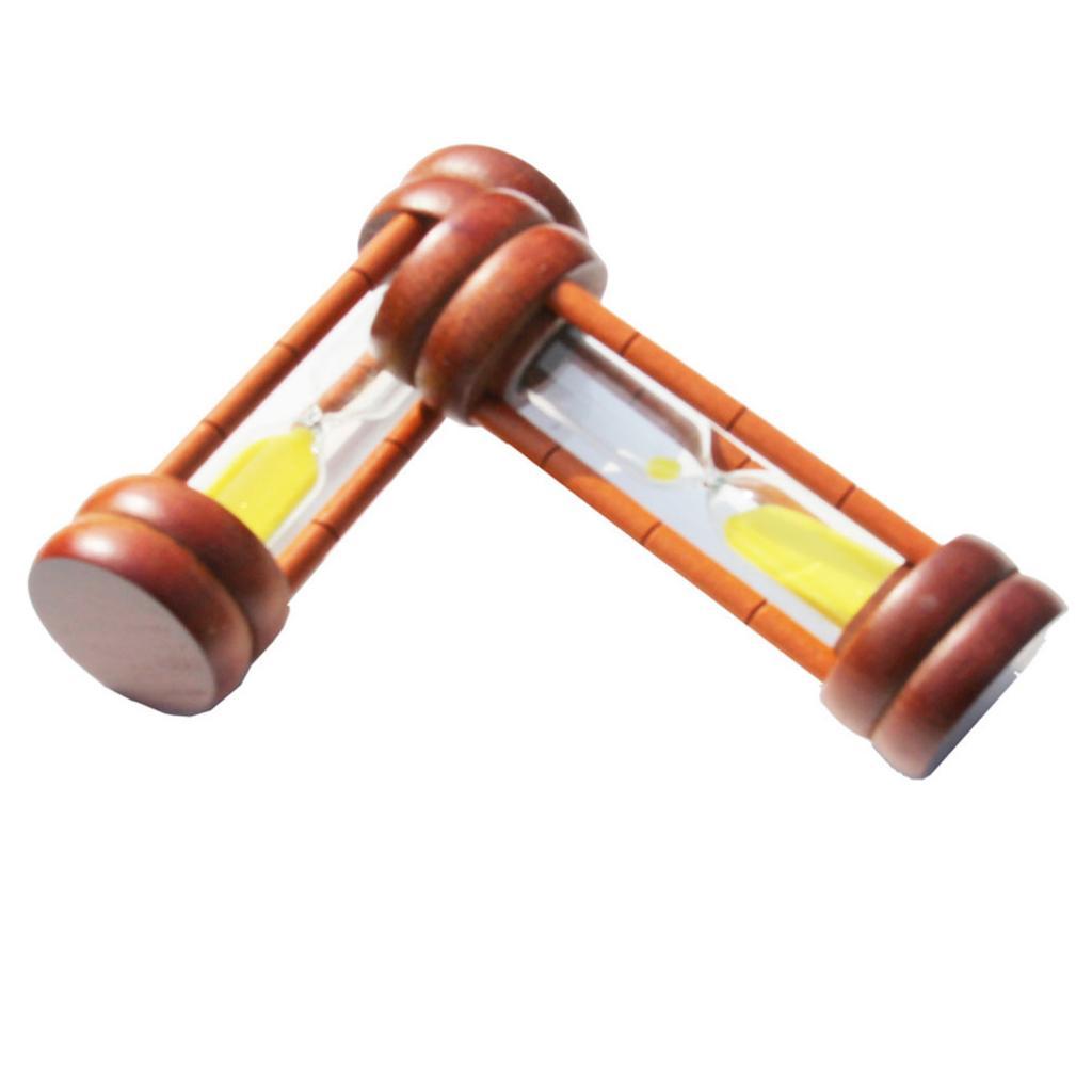 Sand Clock Hourglass Timer for Kitchen Yoga Kid Game -Yellow Sand