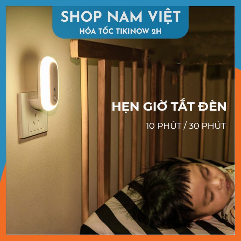 Đèn Ngủ Oval Thông Minh Kèm Remote, 10 Cấp Độ Sáng, Hẹn Giờ Tắt - Chính Hãng NAVIVU