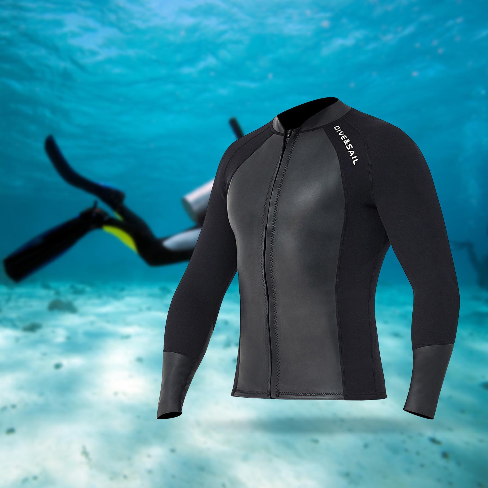 Wetsuit Top Scuba Diving Suit Long Sleeve Wetsuits Jacket Dive Suit for Snorkeling