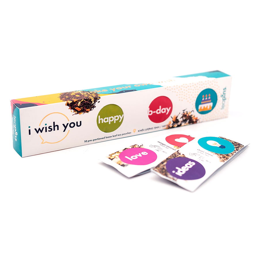 Trà I Wish You 10 Loose Leaf Tea Teapins (137g)