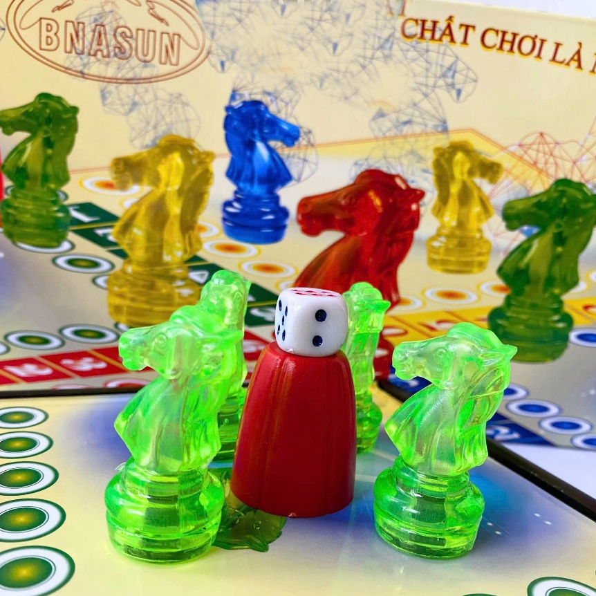 Bộ Cờ Cá Ngựa Nam châm Hộp Nhựa, Mặt bàn Kim Loại Chắc Chắn Nhiều kích thước