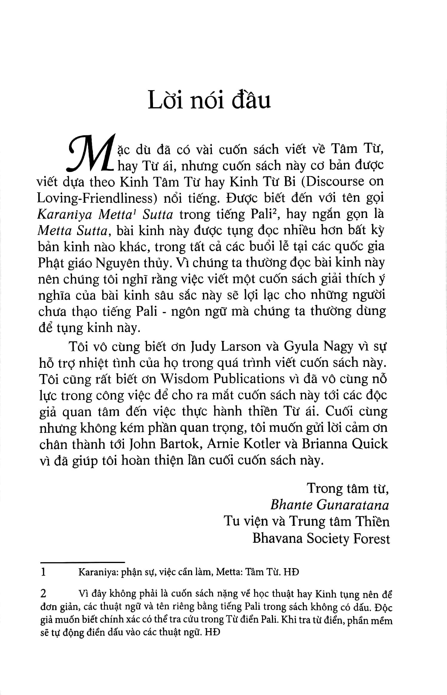 Tâm Từ Thực Hành Căn Bản