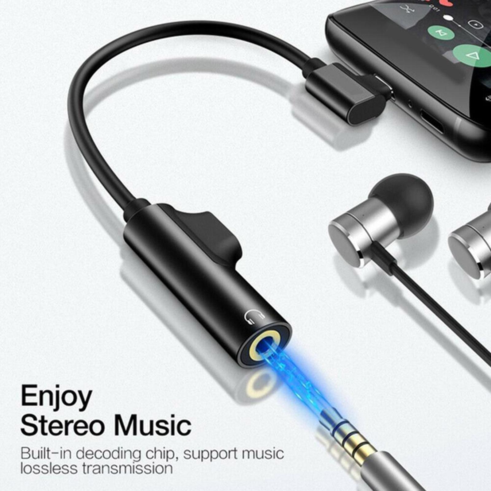 2in1 USB-C PD Headphone Jack Adapter with PD 30W Fast Charging USB-C to Aux Audio Dongle Cable for Aux Stereo Earphones Headset Headphones