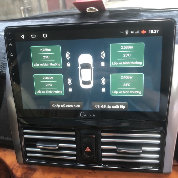 Bộ cảm biến áp suất lốp trong TPMS dùng cho ô tô màn hình DVD Android TNS601