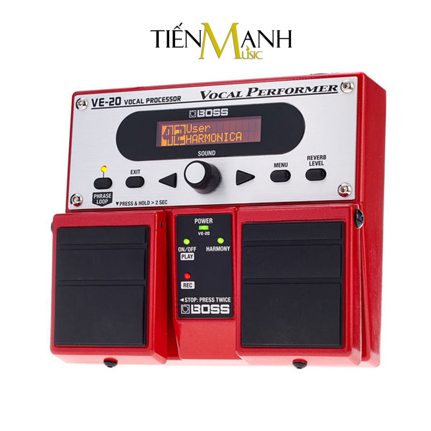 Boss VE-20 Vocal Processor Stompbox Tạo tiếng Bè, Vang vọng và chỉnh Tone, Giọng cho Ca sỹ - Bàn đạp Phơ Guitar Reverb and Delay Effects Processor VE20 Hàng Chính Hãng - Kèm Móng Gẩy DreamMaker