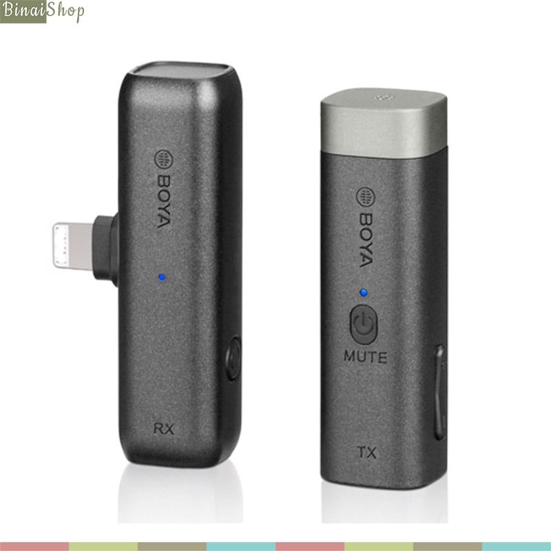 Boya BY-WM3D / BY-WM3U - Micro Thu Âm Không Dây True-Wireless Cho Các Thiết Bị IOS, Android Smartphone, Cameras (2.4 GHz)- Hàng chính hãng