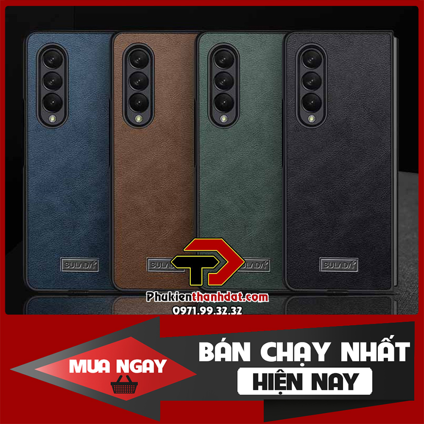 Ốp lưng da SamSung Galaxy Z Fold3 chính hãng SULADA - Hàng chính hãng