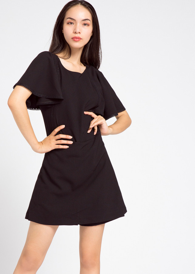 Áo Liền Quần Playsuits DRE073 (Đen Huyền Bí)