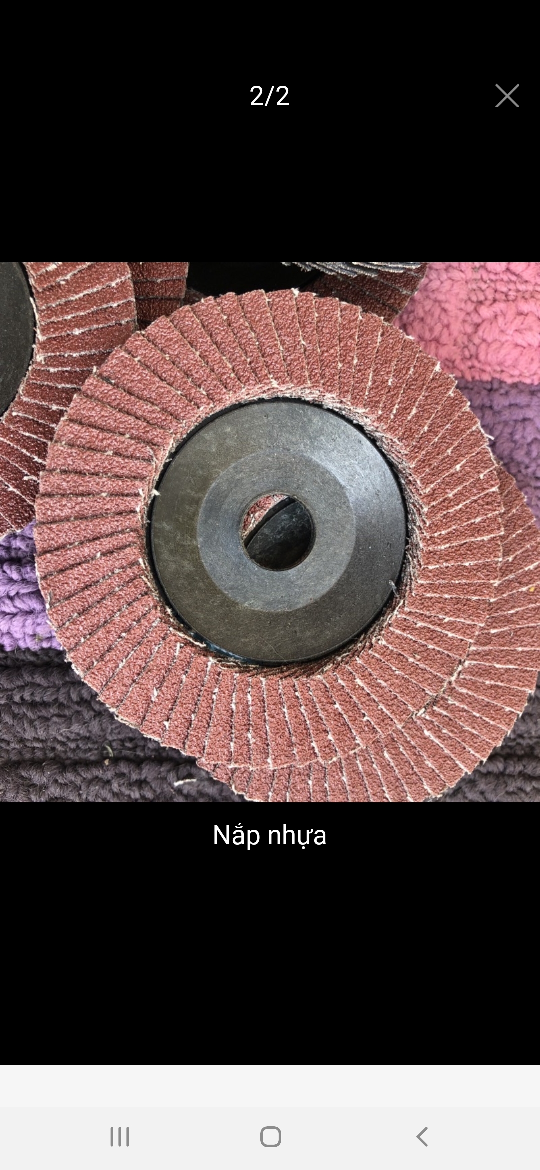 Đĩa ráp xếp 100mm 72 lá nhám