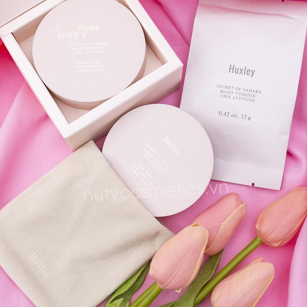 Phấn Nước Huxley Moist Cushion Own Attitude – Sand #02 (12g)