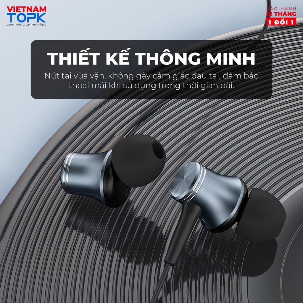 Tai nghe nhét tai có dây TOPK F38 - Âm thanh Stereo Jack cắm 3.5 Vỏ kim loại - Hàng chính hãng