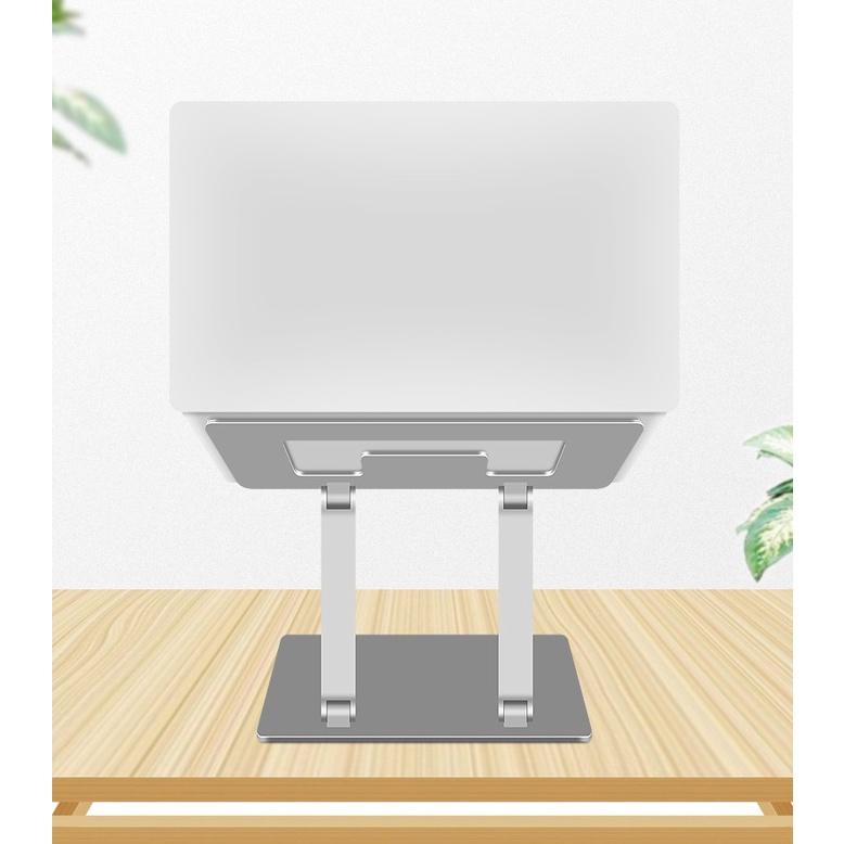 L301 Giá đỡ máy tính Macbook Laptop thiết kế 2 chân độc đáo bằng nhôm nguyên khối, điều chỉnh độ cao, gấp gọn.